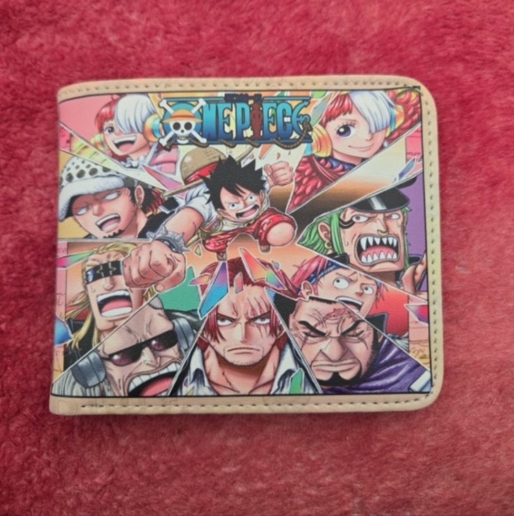 New one piece anime manga leather wallet